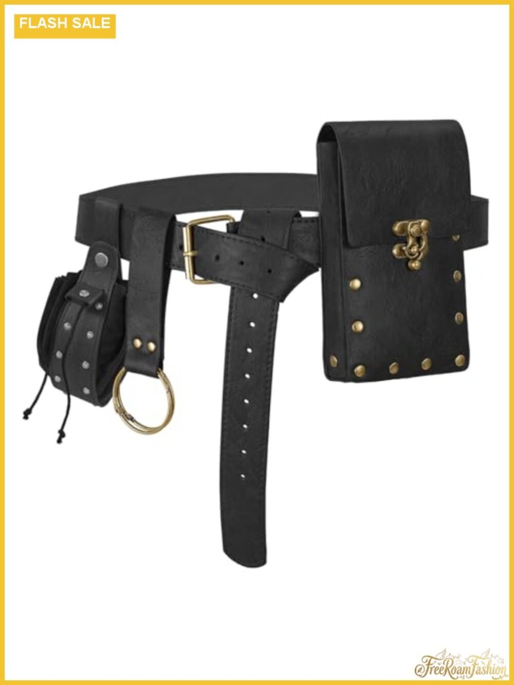 Faux Leather Renaissance Belt Pouch Coin Purse Phone Holder Costume